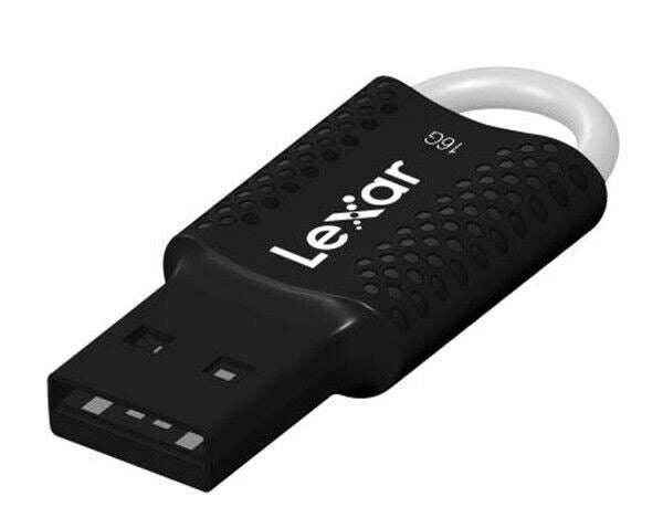 Lexar 16Gb USB Flash Jump Drive USB 2.0 V40 Memory Stick Black & Silver (UK) NEW