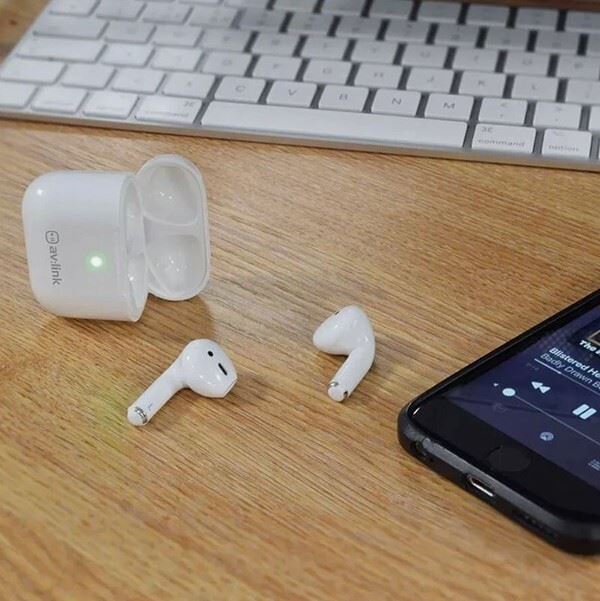 AV:Link Ear Shots SE True Bluetooth Wireless Earphones & Charge Case iOS/Android