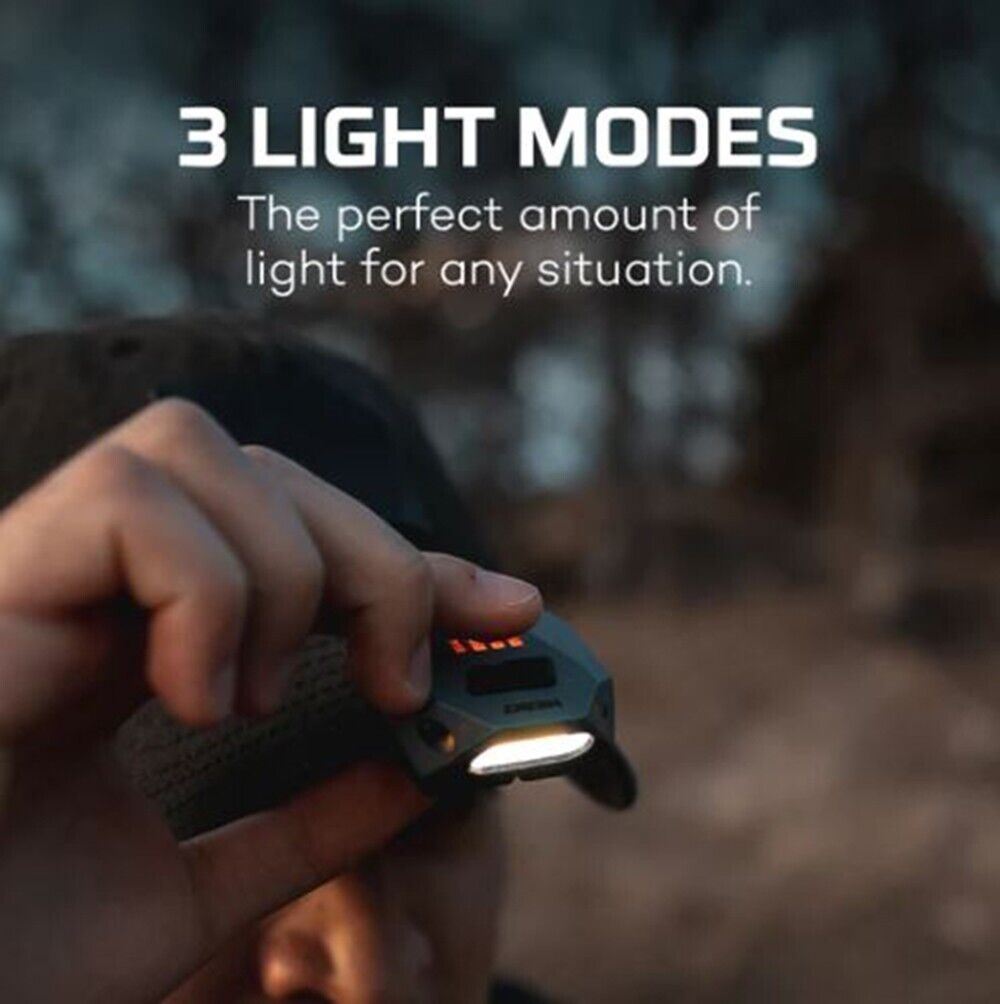 NEBO Einstein CAP 100 Lumen Headlamp Cap Torch Rechargeable 100 (UK Stock)  BNIP