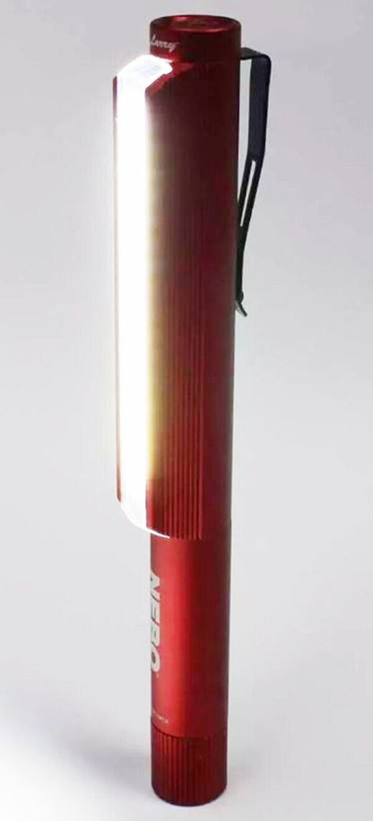 NEBO LIL LARRY Power Pocket Light 250 Lumens & Red Flash Mode in RED  (UK)  BNIP