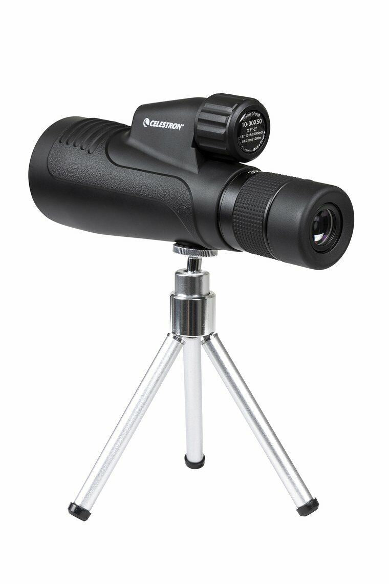 Celestron 10-30 x 50mm OUTLAND X ZOOM MONOCULAR + TRIPOD & CASE #72373 BNIB