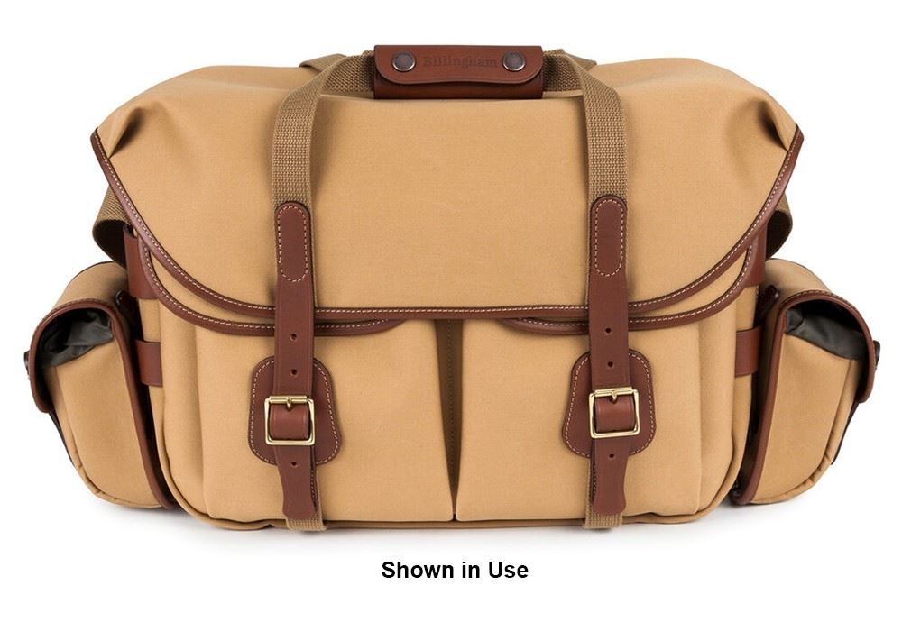 Billingham Avea 7 Compact End Pouch Pocket in Khaki FibreNyte/Tan Leather (Olive