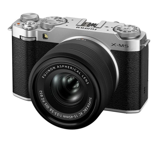 FUJIFILM X-M5 Mirrorless 26.1 MP Camera + 15-45mm Lens - Silver  (UK Stock) BNIB