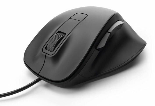 Hama MC-500 Wired Optical 6-Button Mouse, 1.8M Cable in black #182612 (UK Stock)