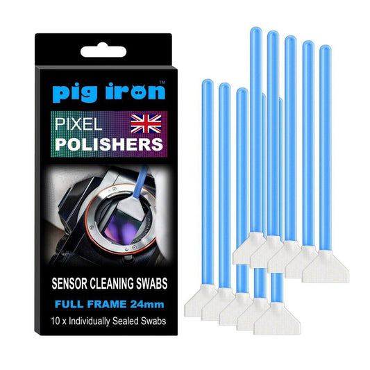Pig Iron Pixel Polishers Pro Sensor Cleaning Swabs - Full Frame (24mm) Camera UK
