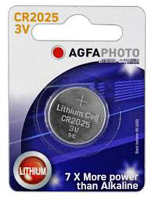 Agfa CR2025 3v Lithium Battery for Camera, Watch, Calculator (UK Stock) BNIP NEW