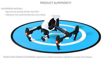 PGY TECH 75cm Landing Pad for Drones Blue / Orange suit DJI & similar (UK Stock)