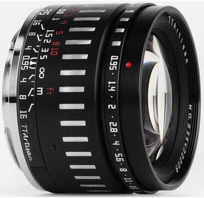 TTArtisan 35mm F0.95 Lens APS-C Format Fuji film X F Mount Camera Black & Silver