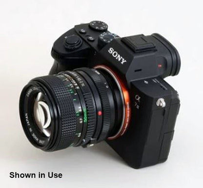 Urth Manual Lens Mount Adapter = Canon FD-Mount Lens to Sony E-Mount Camera Body