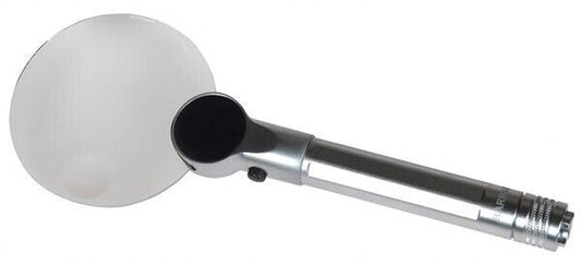 Magnifier Magnifying Glass 2.5x & 4x Barr & Stroud M-1 LED + Case #70004 Quality
