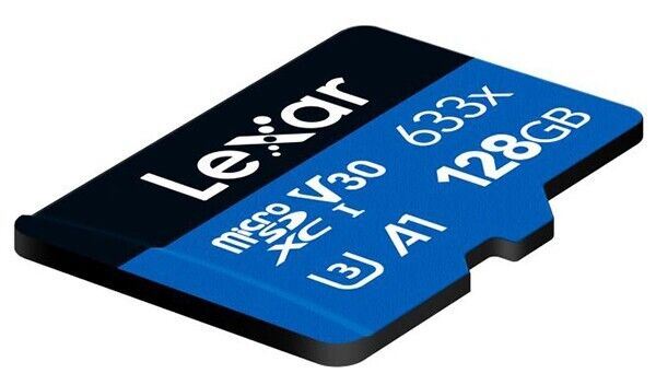 Lexar 128GB micro SDXC Blue series UHS-1 V30 U3 4K 100MB/s A1 (UK Stock) 633x NE