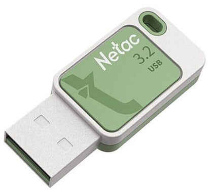 Netac 128Gb USB Flash Drive USB 3.2 UA31 Silver & Green Memory Stick   (UK) BNIP