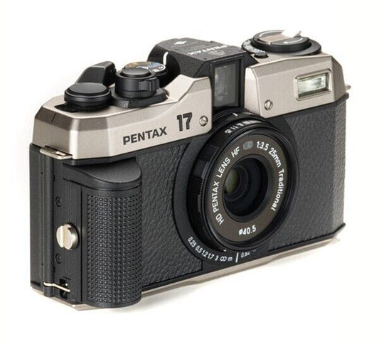 Pentax 17 Dark Silver 35mm Film Camera Half Frame 135mm  #18926  (UK Stock) BNIB