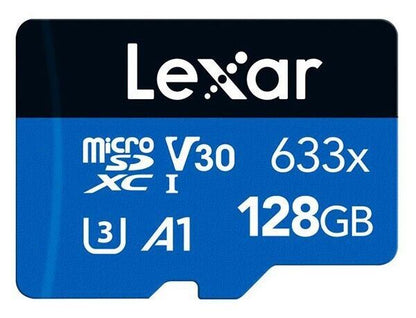 Lexar 128GB micro SDXC Blue series UHS-1 V30 U3 4K 100MB/s A1 (UK Stock) 633x NE