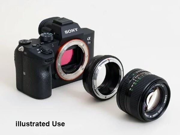 Urth Manual Lens Mount Adapter = Canon FD-Mount Lens to Sony E-Mount Camera Body
