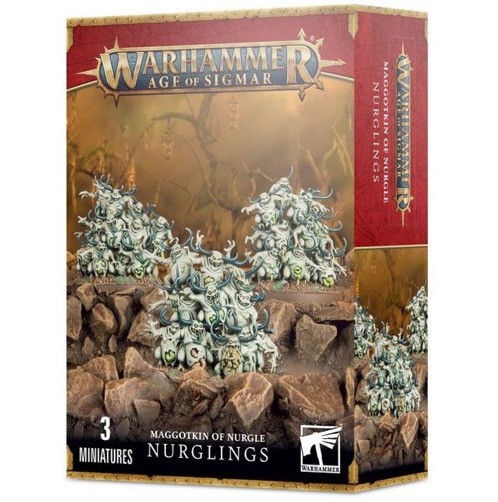 Warhammer AOS - Maggotkin Of Nurgle - Nurglings 3 Citadel Miniature Figurines