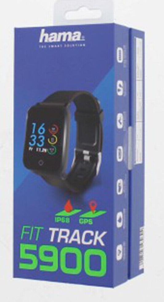 Hama Fit Track 5900 Fitness Tracker Pulse Meter Waterproof Integrated GPS 178602