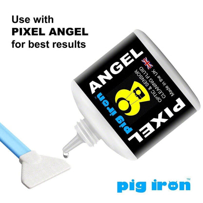 Pig Iron Pixel Polishers Sensor Cleaning Swabs + PIXEL ANGEL fluid FULL FRAME UK
