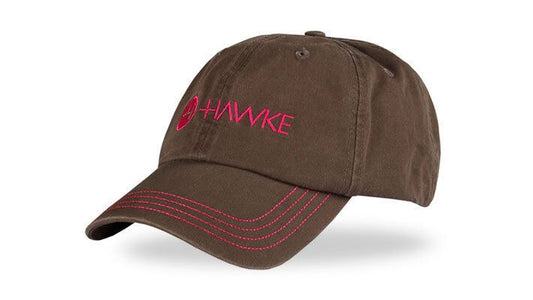 Hawke Optics Uni-Sex Distressed Baseball Cap in Grey / Pink Cotton  #99302 (UK)