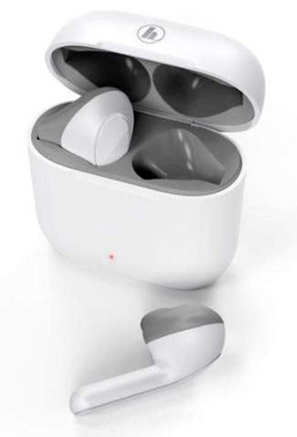 Hama Freedom Bluetooth Earbuds Earphones Headphones + Charging Case - White (UK)
