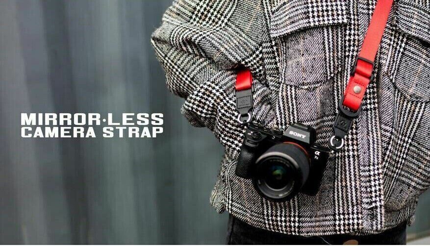 Camera Strap with Quick adjust buckle RED  - GGS FOTO Mirrorless ILCE Cameras UK