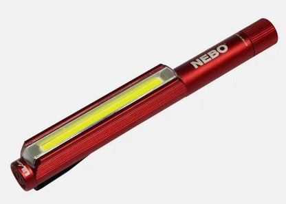NEBO LIL LARRY Power Pocket Light 250 Lumens & Red Flash Mode in RED  (UK)  BNIP