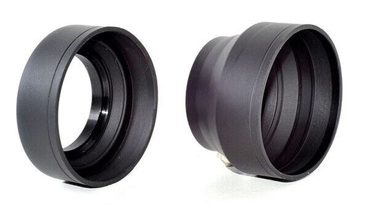 Kood Collapsible Rubber Lens Hood 58mm 3-in-1 Style Wide & Telephoto  (UK Stock)