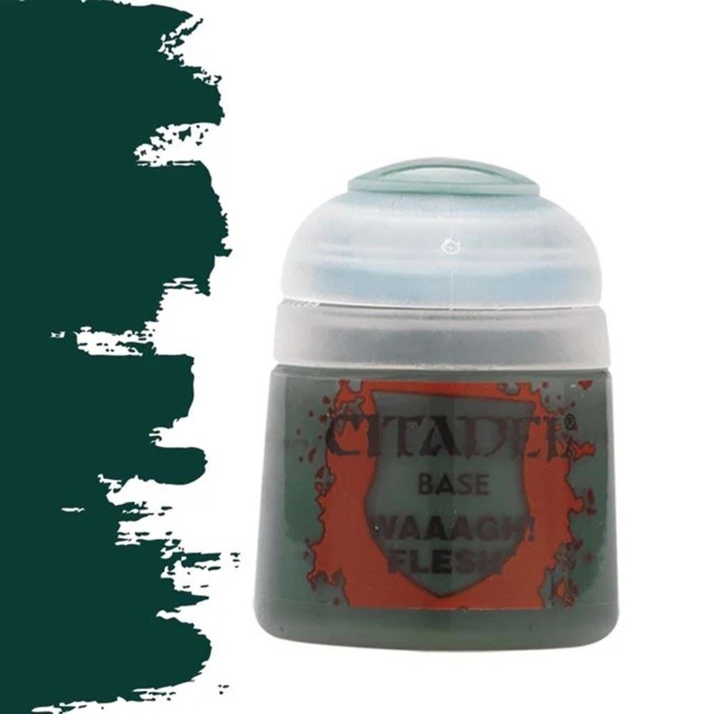 Citadel colour Base - WAAAGH! Flesh paint 12ml WarHammer  Games Workshop