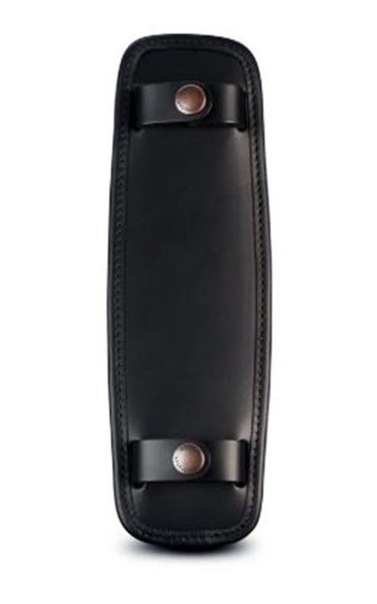 Billingham SP50 extra comfort Leather Shoulder Pad Strap Black with Antique stud