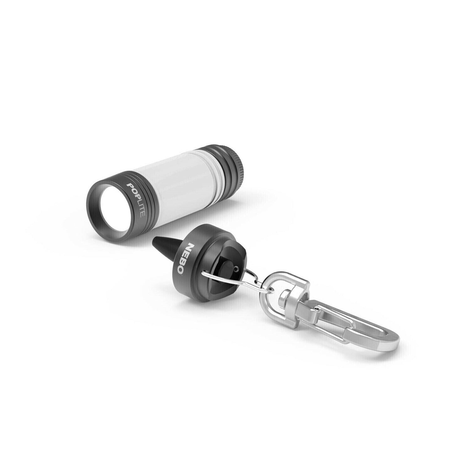 NEBO Poplite LED Key Ring Light and Lantern Flash Light in Black  (UK) BNIB  NEW