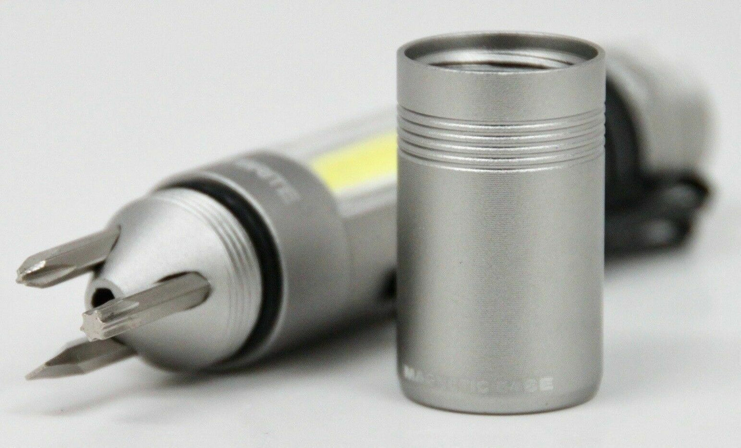 Nebo BITBRITE Flash Light and Screwdriver Magnetic Torch Silver (UK Stock) BNIB