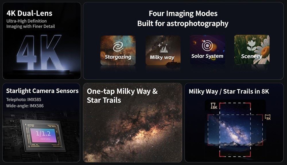 ZWO Seestar S30 PRO all-in-One Smart APO Telescope + Tripod & Case Kit (UK) BNIB