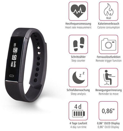 Hama Fit Track 1900 Fitness Tracker Pulse Meter Calories Sleep Analysis  FitBit