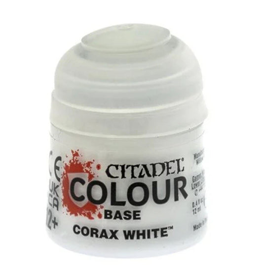 Citadel colour Base - Corax White paint 12ml WarHammer  Games Workshop