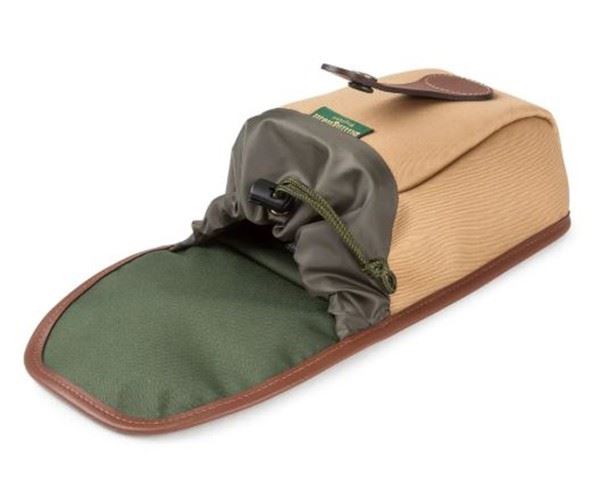 Billingham Avea 8 Compact End Pouch Pocket Khaki Canvas / Tan Leather (UK)  BNIP