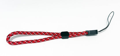 Fully adjustable Wrist Strap Lanyard + D Ring  1/4" inch Screw adapter Red Black