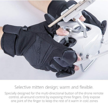 PGYTECH Unisex Photography Gloves Black and Grey Extra Large #PGM-108 (UK Stock)