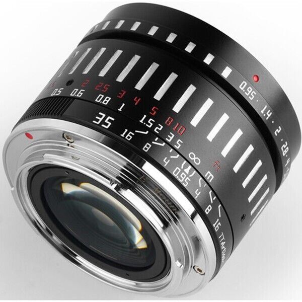 TTArtisan 35mm F0.95 Lens APS-C Format Fuji film X F Mount Camera Black & Silver