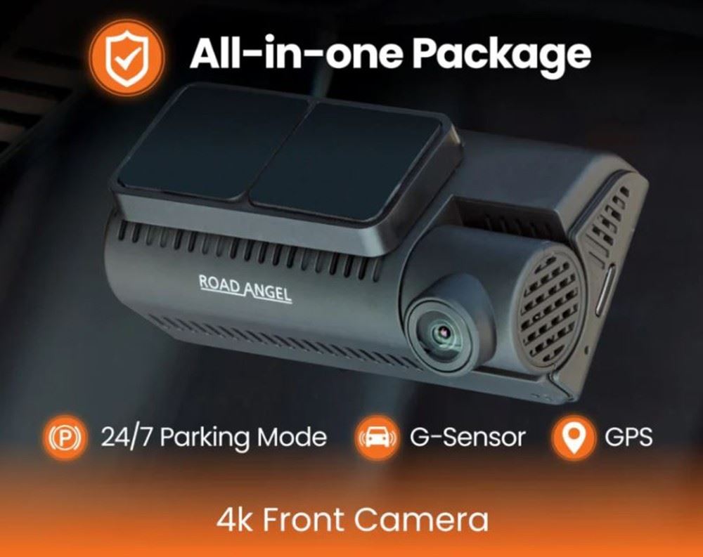 Road Angel Halo Edge 4K Dash Cam With WiFi & GPS & QR Parking Mo (UK Stock) BNIB