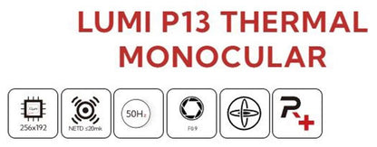 NocPix LUMI P13 Handheld Thermal Monocular Kit 13mm 12um 256x192  20mK NETD (UK)