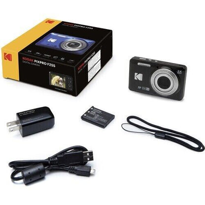 Kodak PIXPRO FZ55 16MP 5x Zoom Wide Angle Digital Camera - Black (UK Stock) BNIB