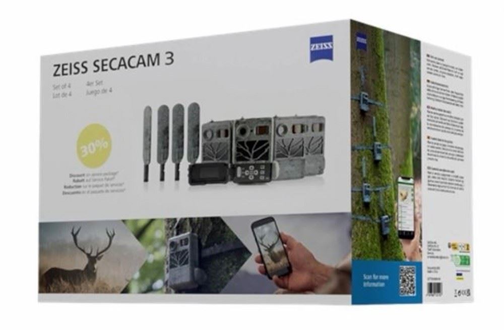 4 x Zeiss Secacam 3 Nature Trail Camera Value Bundle Pack Cellular SMS (UK) BNIB