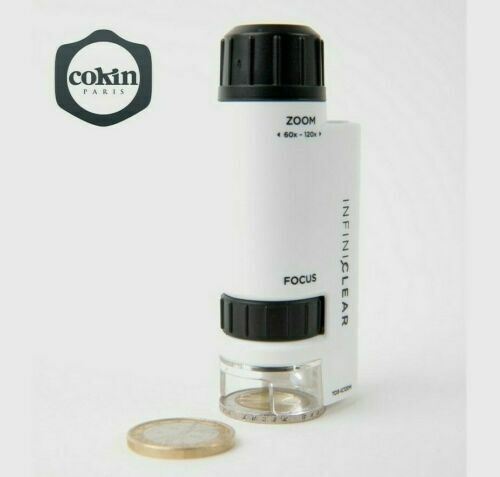 Cokin Infiniclear 60-120X LED illuminated Pocket Microscope (UK) BNIB T03-IC120M