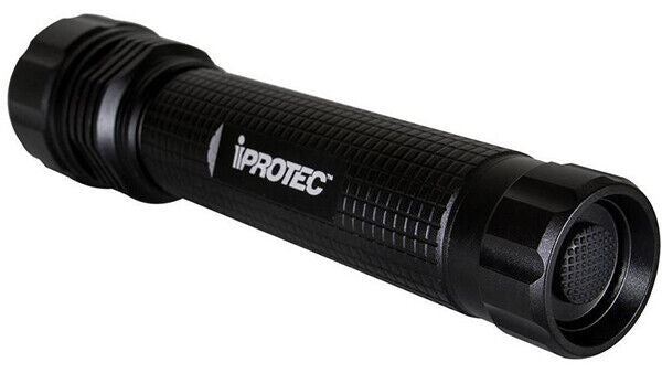 IProtec Pro 800 Lumens LED Hand Torch Flashlight in Black #IP6308 (UK Stock) NEW
