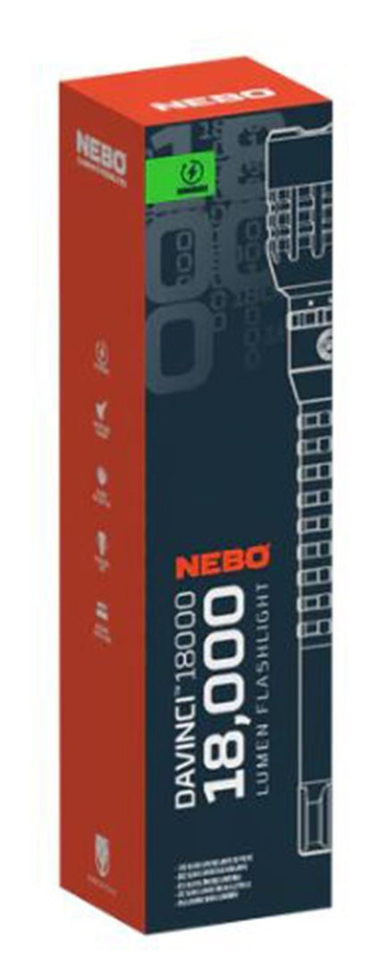 NEBO DAVINCI™ 18000 Lumens 18K Rechargeable Hand Torch Flashlight (UK Stock) NEW