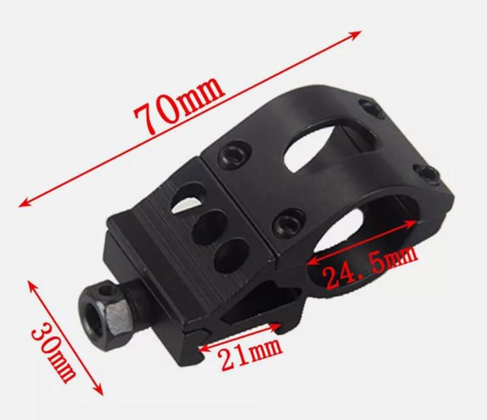 Picatinny Rail (20mm) Weaver Clamp Mount for IR Torch 25.4mm +Key(UK Stock) BNIB