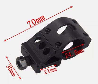 Picatinny Rail (20mm) Weaver Clamp Mount for IR Torch 25.4mm +Key(UK Stock) BNIB