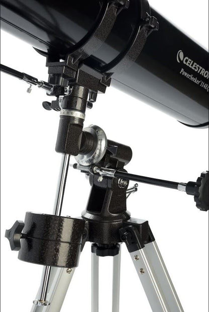 Celestron Powerseeker 114 EQ Astro Telescope + Motor + Phone Adapter #22037 BNIB