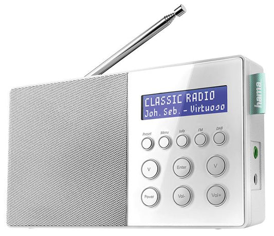 Hama DR10 Digital Radio, FM/DAB/DAB+ Battery Operation #73054828 (UK Stock) BNIB