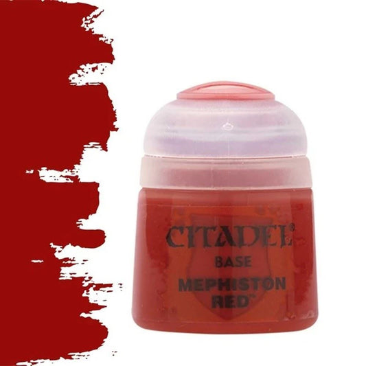 Citadel colour Base - Mephiston Red paint 12ml WarHammer  Games Workshop